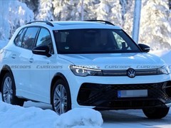 全新大众Tiguan R路试曝光：性能SUV造型激进，或搭333马力2.0T动力