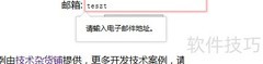 HTML5 email标签自动校验