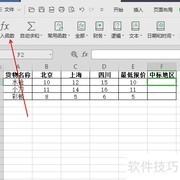 评标表中标地区快速计算法