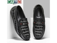 CARTELO卡帝乐鳄鱼皮鞋34元到手！