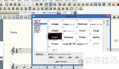 Finale2011添加速度标记方法