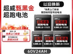 超威甄黑金电池6-DZF-24/38