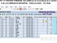 SAP发布供应商送货计划