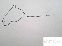 简笔画木马教程