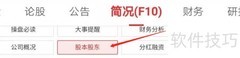 同花顺查历史股本变动