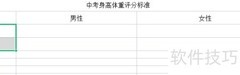 中考体育身高体重标准