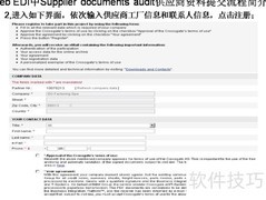 Web EDI供应商资料审计