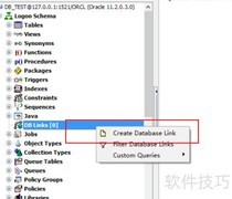 Toad中创建DBLINK教程