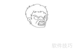 绿巨人浩克简笔画教程