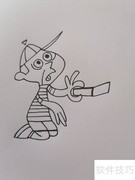 叠木条宝宝简笔画教程