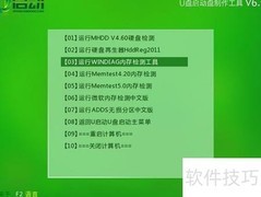 u启动v6.1内存检测教程