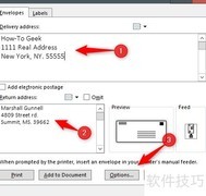 Word中创建打印信封指南