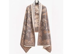 达芬奇密码女士浅咖仿羊绒围巾39.9元