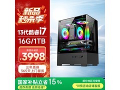 五色鱼台式电脑京东特惠，到手仅3498元
