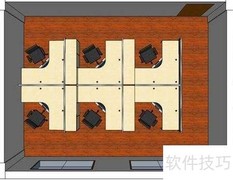 办公屏风工作位配置新方案