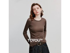 初语天丝羊毛修身T恤清仓5折仅72元