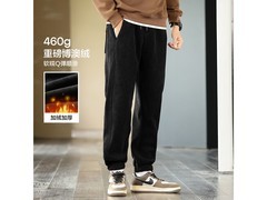 布衣传说男士冬季加绒卫裤低至69元