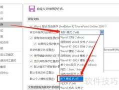 Word默认保存为RTF格式方法
