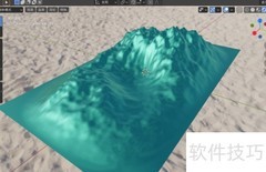 Blender一键生成山体模型