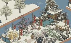 江南百景图松江雪景布局