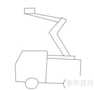 消防云梯车简笔画教程