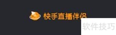 快手直播伴侣无VLC视频源