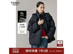 衣香丽影短款鹅绒羽绒服1件5折399元