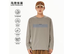 马克华菲3XL浅卡其男士T恤仅45.9元