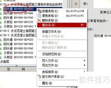 如何修改筑业资料表格名称