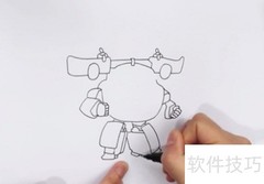 超级飞侠多多绘画教程