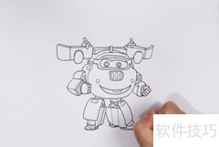 超级飞侠多多绘画教程