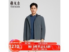 雅戈尔男羽绒服962元