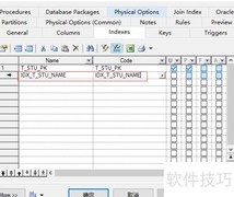 PowerDesigner PDM创建索引方法