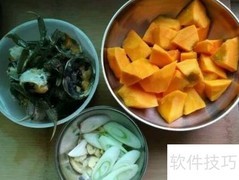 南瓜河蟹美味做法