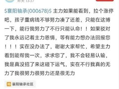 襄阳轴承股价突现涨停引热议 因网帖求救？公司回应