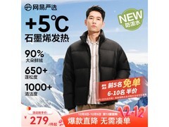 网易严选羽绒服充绒足，领券199元速抢