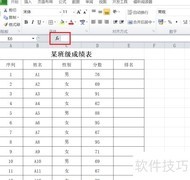 用RANK函数快速排序数据