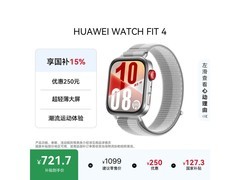 华为WATCH FIT 4幻影银编织款手表低价购