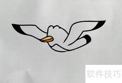 海鸥简笔画教程