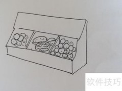 水果店简笔画教程