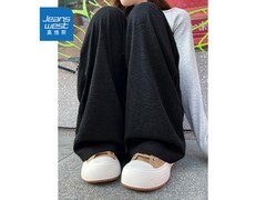 真维斯女士黑色XL休闲裤低至39.9元