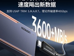 绿联USB4硬盘盒特价，到手仅259元！