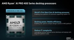 AMD推出桌面端锐龙AI PRO 400系列处理器 商用APU新品