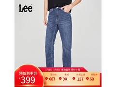 Lee男牛仔裤早春731舒适锥形五袋款中蓝A08178潮流穿搭