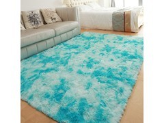 季象蓝渐变长绒地毯70X160cm