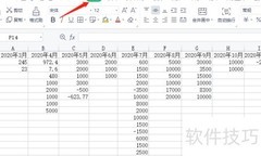 电子表格字体加粗方法