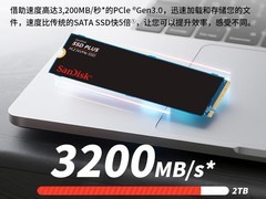 闪迪1TB M.2 SSD促销，到手仅899元