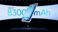 同档最大容量，一加 Ace 6T搭载8300mAh冰川电池+100W闪充