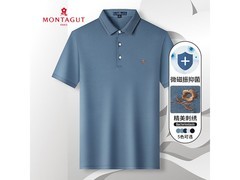 梦特娇男士Polo衫春夏新款修身透气舒适通勤休闲穿搭