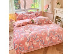 多兰诗牛奶绒四件套95元抢